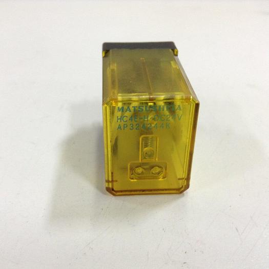 Used MATSUSHITA ELECTRIC Relay HC4E-H-DC24V #76450