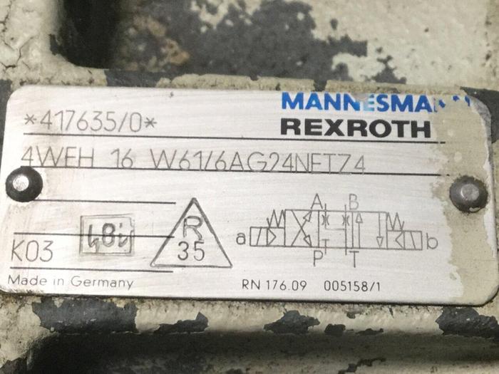 Used REXROTH Valve 4WE6J53/AG24NZ4 MANIFOLD #105736