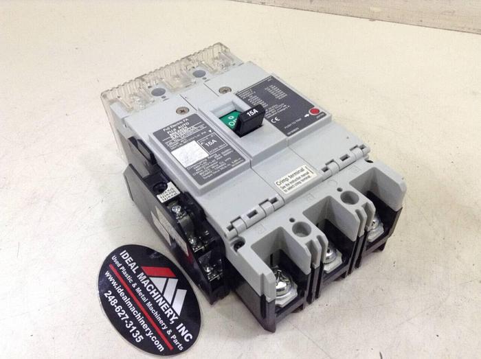 Used FUJI ELECTRIC 15 Amp Auto Breaker SA103RCUL 15 #73806