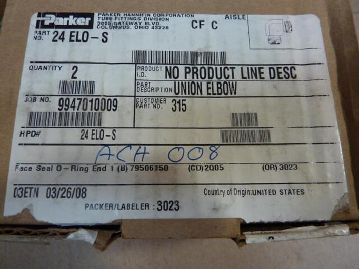 PARKER Elbow Union 24 ELO-S #29722