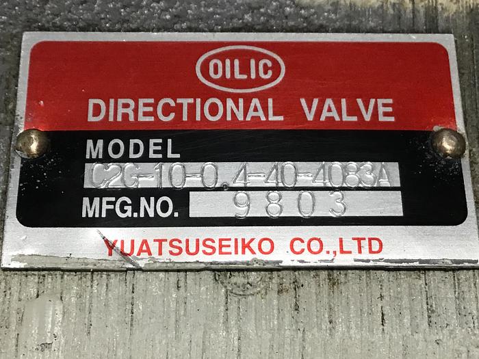 Used YUATSU SEIKO C2G-10-0.4-40-4083A Valve Used #145696
