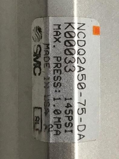 Used SMC Cylinder NCDQ2A50-75-DA-K00033 #124224