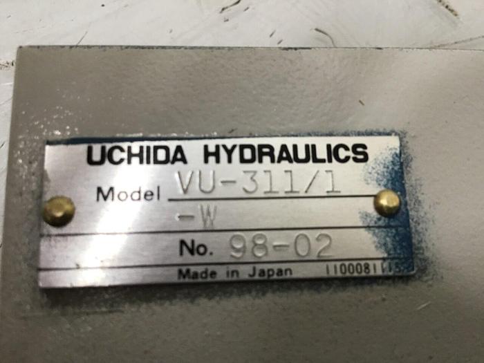 Used UCHIDA Hydraulics Valve VU-311/1-W #118214