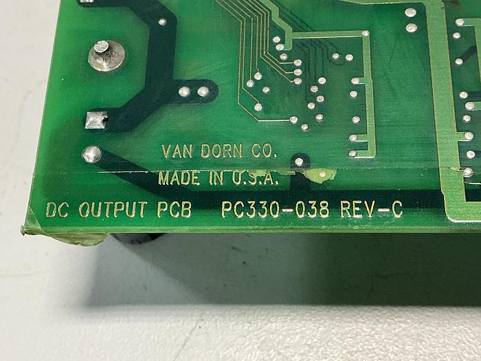 Used VAN DORN 330-038 Pathfinder DC Output Circuit Board 330038 Used