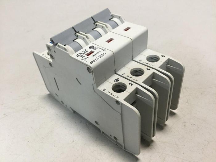 Used EATON CORPORATION 30 Amp Circuit Breaker WMZT3C30 #104036