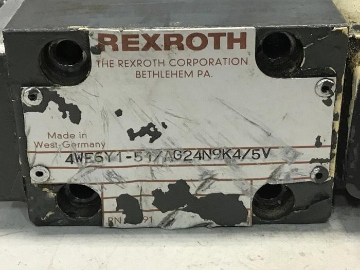 Used REXROTH Valve 4WE6Y151/AG24N9K4/5V USED