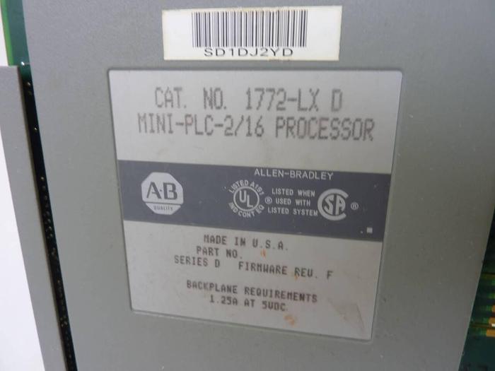 Used ALLEN BRADLEY Programmable Controller 1772-LX Used