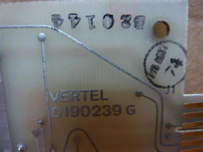 Used VERTEL Circuit Board D190239G #27211