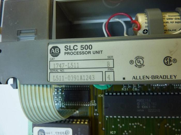 Used ALLEN BRADLEY 5/01 Processor Unit 1747-L511 SER B #11201