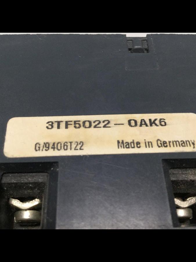 Used SIEMENS Contactor 3TF5022-OAK6 Used