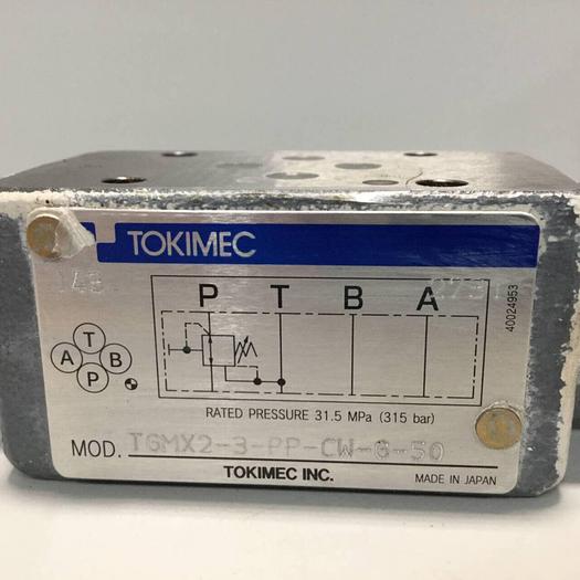 Used TOKIMEC Valve TGMX2-3-PP-CW-G-50 #94731