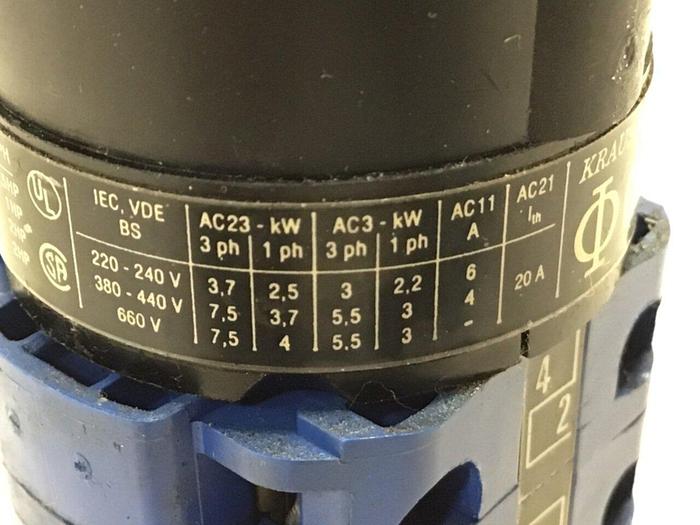 Used KRAUS & NAIMER Selector Switch CA11 AD4461 Used
