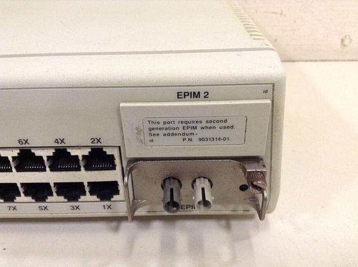 Used CABLETRON 10 Base-T Hub w/ Lanview SEHI-24 #75003