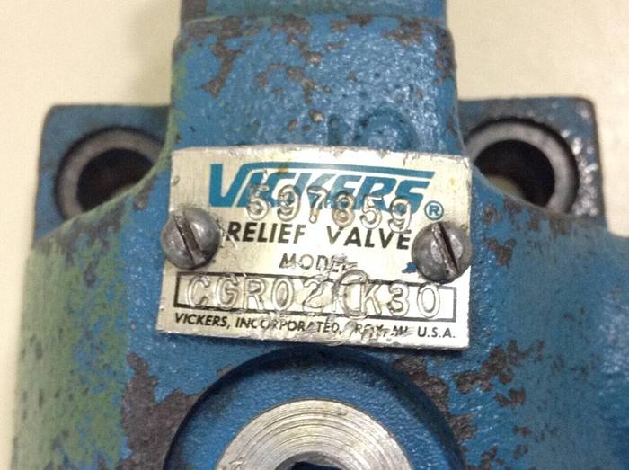 Used VICKERS Relief Valve CGR02CK30 USED