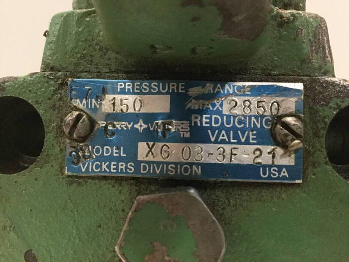Used VICKERS Reducing Valve XG033F21 #99559