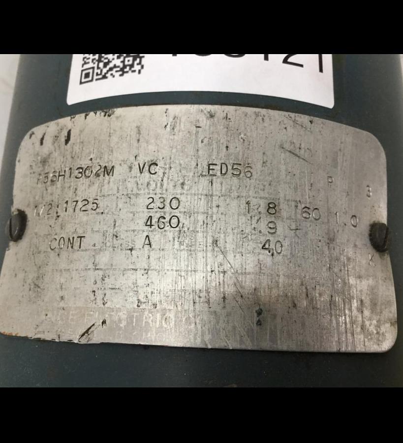 Used RELIANCE ELECTRIC 1/2 HP Motor P35H1302M #108121