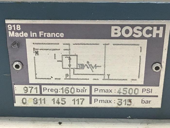 Used BOSCH Pressure Relief Valve 0 811 145 117 Used