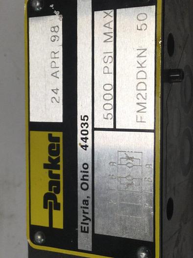 Used PARKER Hydraulic Valve Flow Regulator FM2DDKN 50 #105630