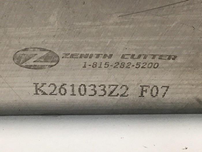 Used ZENITH Grinder Granulator Blade K261033Z2F07 #113225