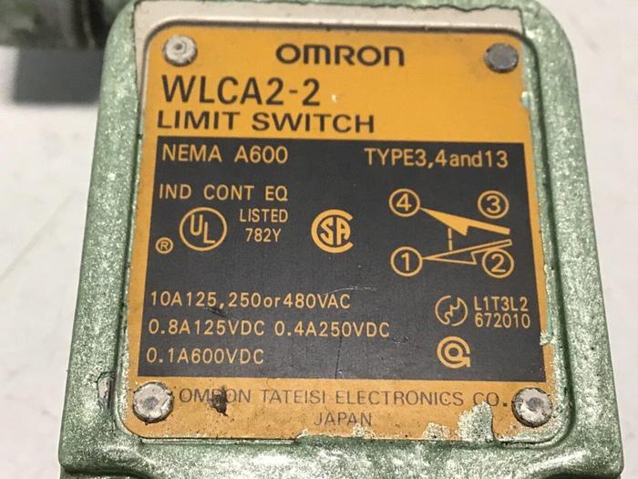Used OMRON Limit Switch WLCA2-2 USED