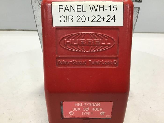 Used HUBBELL Safety Shroud Twist Lock HBL2730AR #116159