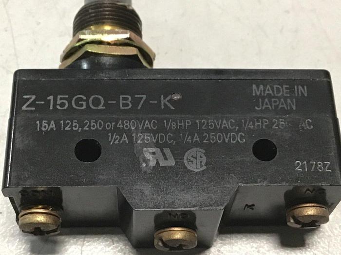 Used OMRON Limit Switch Z-15GQ-B7-K #113859
