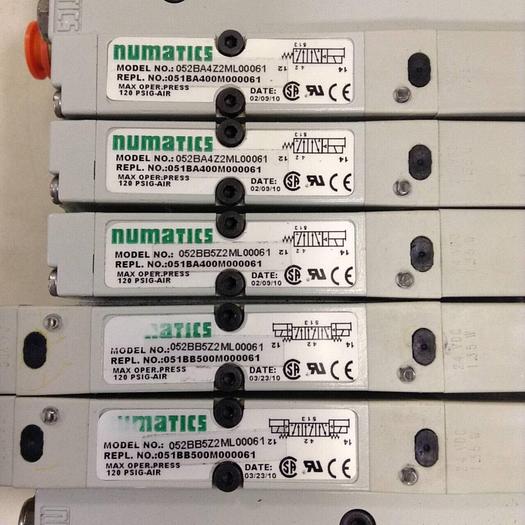 Used NUMATIC Manifold Block & Pneumatic Valves 239-1174 #80388