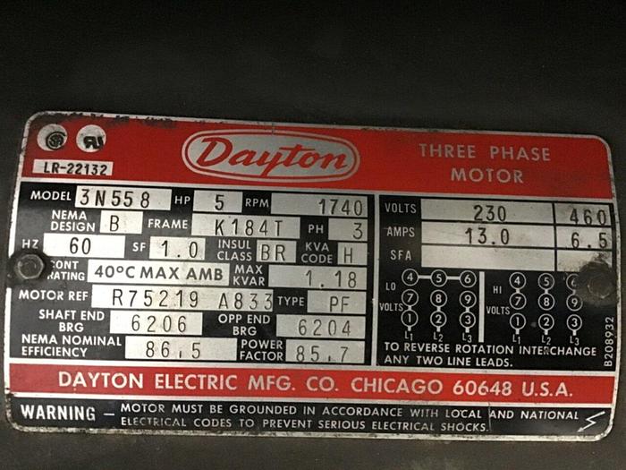 Used NELMOR 5 HP Grinder / Granulator RG810M1 Used