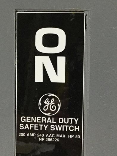 Used GENERAL ELECTRIC Safety Switch TG4324 #100958