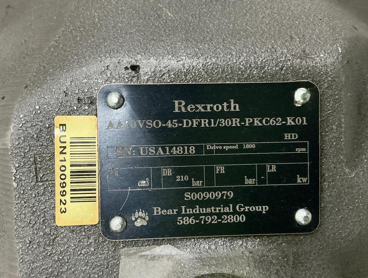 Used REXROTH AA10VSO-45-DFR1/30R/PKC62-K01