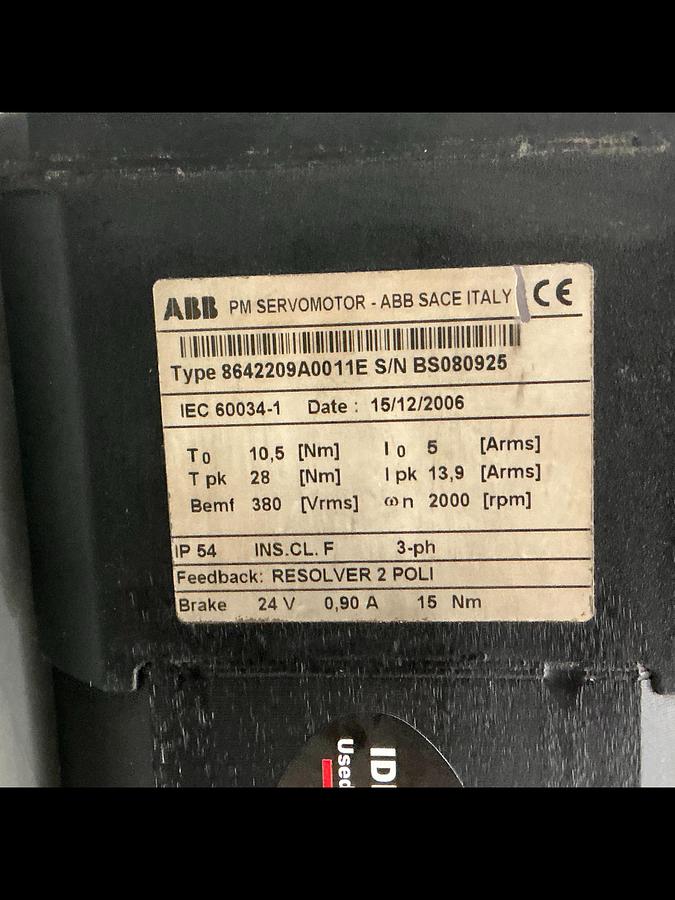 Used ABB 8642209A0011E