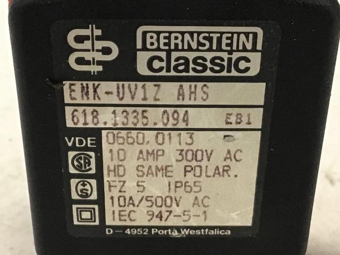 Used BERNSTEIN Limit Switch ENK-UV1Z AHS #121377