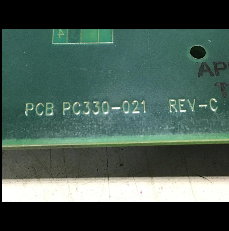 Used VAN DORN Temperature Circuit Board PC330-021 330-021 Used