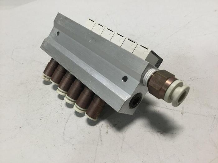 Used KOGANEI Manifold Block G010MH6A #104874