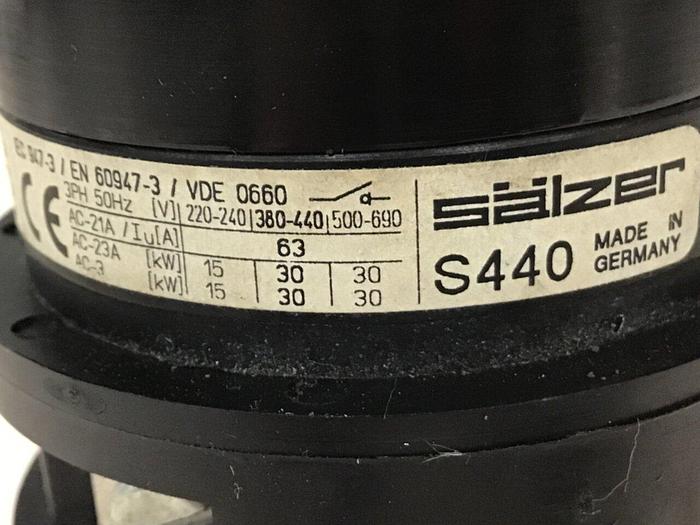 Used SALZER Switch S440 & SWITCH #139614