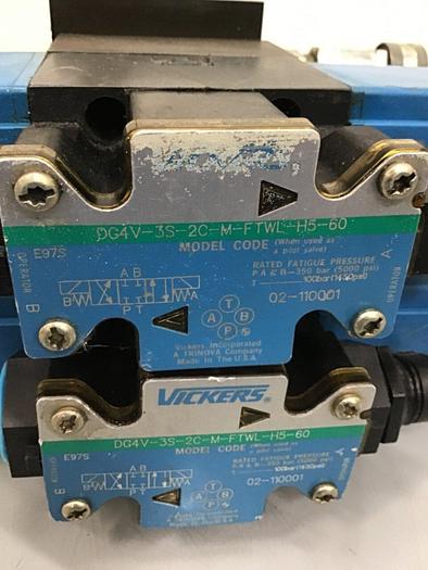 Used VICKERS Valve with Corepull Manifold DG4V-3S-2C-M-FTWL-H5-60 #134674
