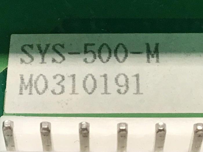 Used SYSCO Control Panel SYS-500 #105461