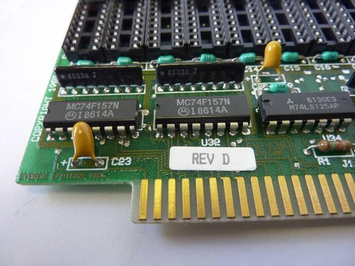 Used EVEREX SYSTEMS Circuit Board EV138 #5764