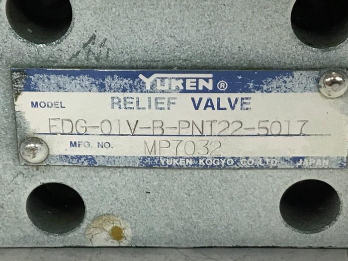 Used YUKEN Valve EDG-01V-B-PNT22-5017 #130516