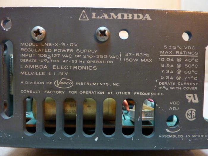 Used LAMBDA Regulated Power Supply LNS-X-5-0V #28802