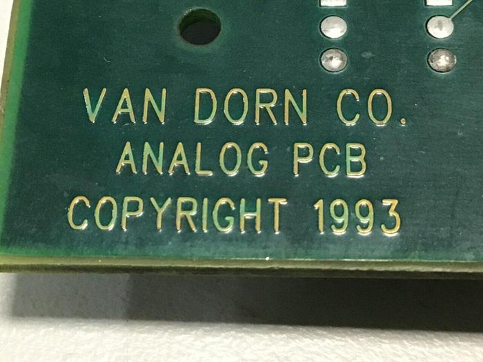 Used VAN DORN Analog Circuit Board 330025 PC330-025 Used