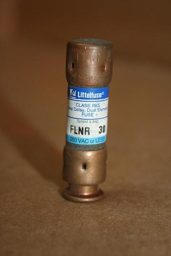 Used LITTELFUSE 30 Amp Fuse FLNR-30 #19082
