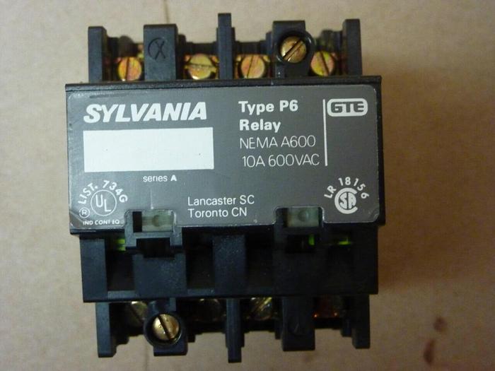 Used SYLVANIA Control Relay P6-20-76 #31223