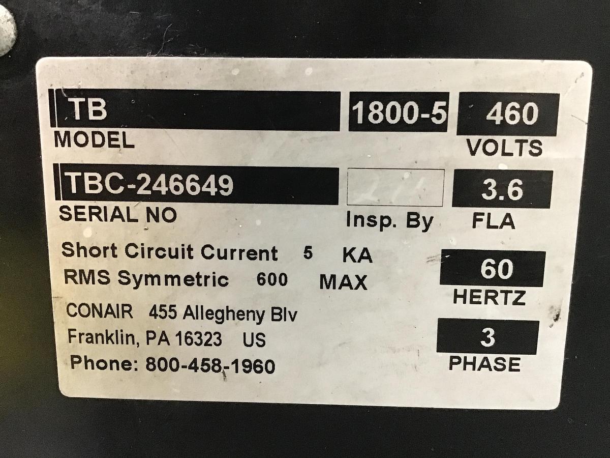 Used CONAIR TB1800-5 Gravimetric Trueblend