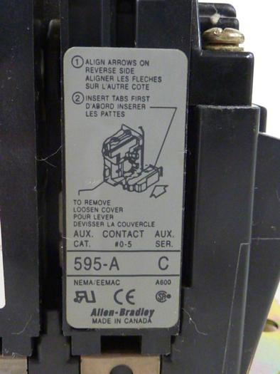 Used ALLEN BRADLEY Contactor 500-BO.930 SER B #58027