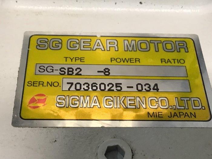 Used SIGMA GIKEN Gearmotor SG-SB2-8 Used