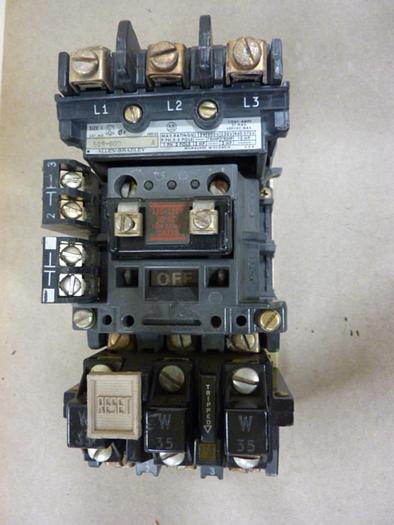 Used ALLEN BRADLEY Starter Size 1 509-BOD SER A W35 #55447
