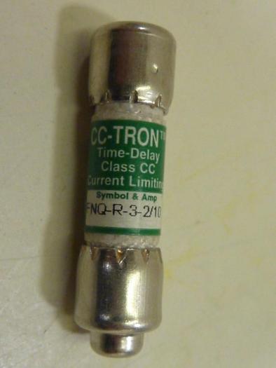 Used TRON / BUSSMANN 3 2/10 Amp Fuse FNQ-R-3-2/10 #62356