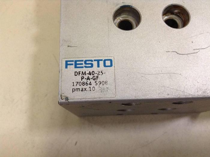 Used FESTO Pneumatic Cylinder DFM-40-25-P-A-GF #70383