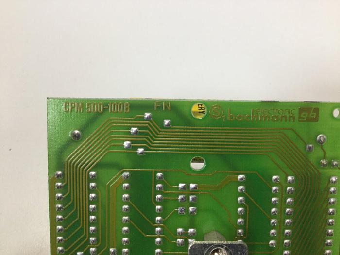 Used BACHMANN ELECTRONIC Circuit Board CPM500-100B #106329